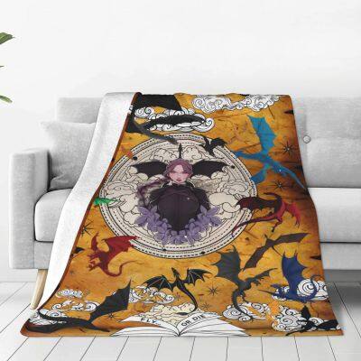 Four Wing Flannel Blanket Throw Plush Fleece Throw Blanket Soft Cozy Warm Lightweight for Couch,Bed and Sofa All Season