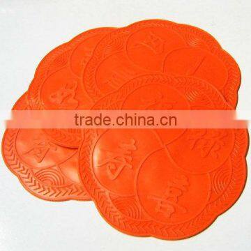 PVC table mat, plastic table mat and pads, PVC emboss placemats