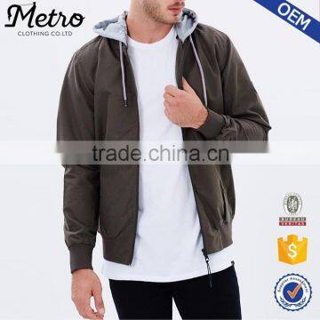 High quality plain zip up hoodies mens oversize hoodie