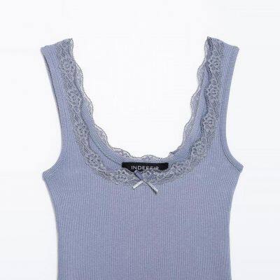 European style women's multi-color dress with lace trim and wide strapless short-sleeved top for women