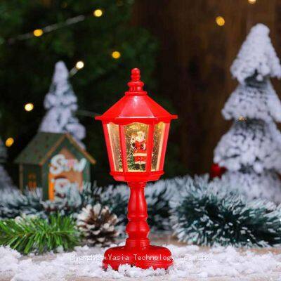 Musical & Luminous Christmas Snowman Lamps - Tabletop Decorations for Holiday Scenes & Retail