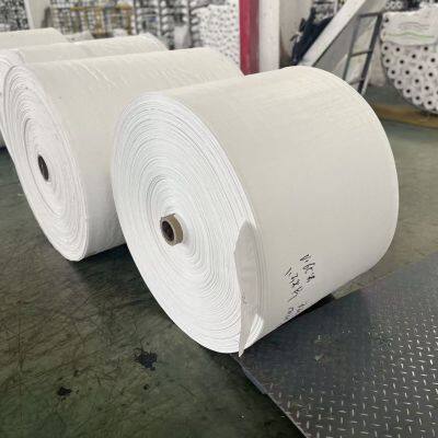 Factory Price Polypropylene Laminate Raw Material FIBC Bulk Jumbo Ton Bag Sack in Roll PP Woven Fabric Tubes Rolls