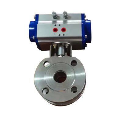 Pneumatic Valve Factory Direct Clamp Connection Thin Type Ball Valve With Pneumatic Actuator photo-5