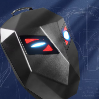 LED Knight Backpack Hard Shell Waterproof Laptop Bag（Wechat:13510231336）