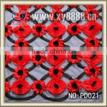 fashion cording mesh fabric embroidery