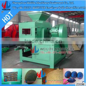 9Cr2Mn steel roller press round shape charcoal / peat / coal briquette making machine