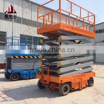 New type four-wheel mobile scissor lift platform/lift table