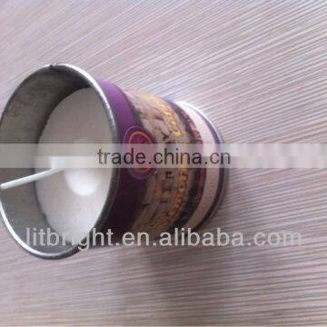 one day tin churdh glass candle