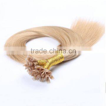 Wholesale flat/v/i/u/nail tip human hair raw nail hair extension unprocessed virgin                        
                                                                                Supplier's Choice