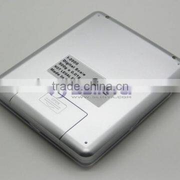 60 Second Auto Off 2000g 10cm x 10cm Square Metal Tray I2000 Kitchen Scale photo-2