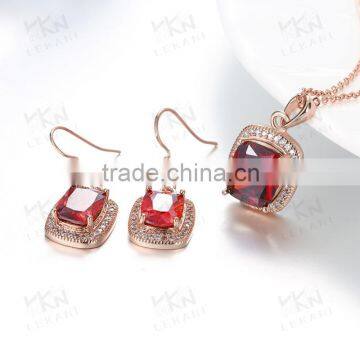 Fashion Crystal jewelry 18K Gold Plating Jewelry Set