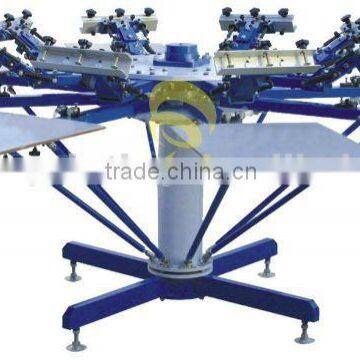 Six color manual T-shirt Screen printng machine