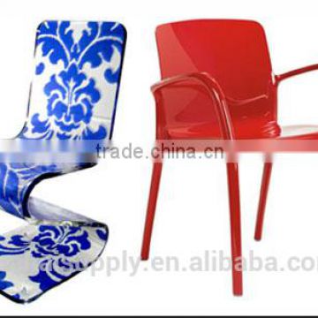 grace silk screen printed carylic furniture wedding chair