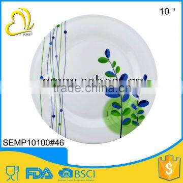 beautiful design 10" round melamine wholesale restaurant dinner plates
