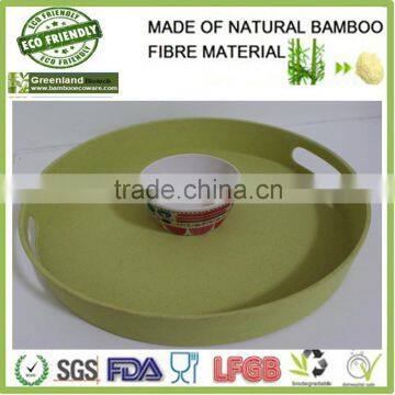 eco-enviroment bamboo fibre snacks&drinks&fruits tray