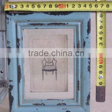 Rustic Decorative Chair Image Picture Frame Wall photo-2