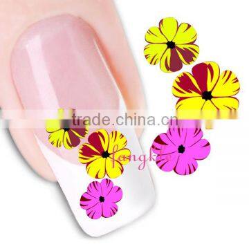 Hotselling flower nail decals for girls