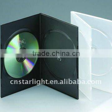 Double 7 mm DVD Case Translucent DVD Box