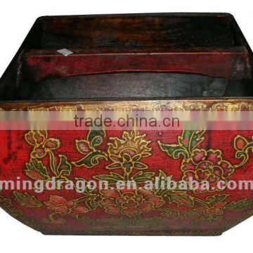 Chinese antique furniture red Square Rice Measurement