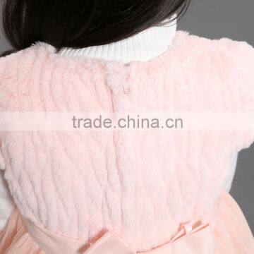 New Fashion Best-selling Short Sleeve Winter Fur Baby Clothing Wholesale photo-3