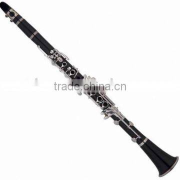 High Grade Bb Sorano Clarinet Hard Rubber Body, Silver Plated Keys photo-2