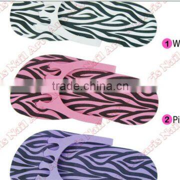 leopard Disposable Disposable Flip Flop Foam Slippers Foot Spas Pedicure For Nail Toe Salon