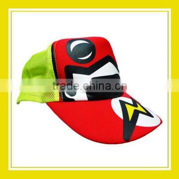 2016 New Design Products Bros Baby Schnauzer Flash Adjustable Plastic Snapback Polyester Printed Red Yellow Mesh Trucker Cap