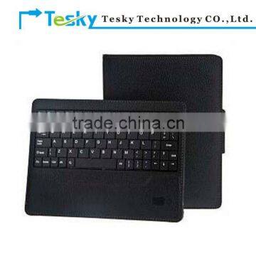 Black wireless bluetooth silicon keyboard pu leather case for google nexus 7 tablet