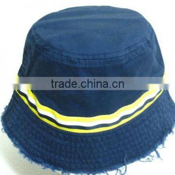 navy washed children and baby bucket hats