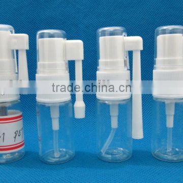 clear 10ml throat spray bottle with pump