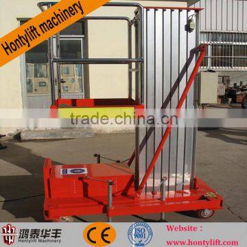 single mast hydraulic vertical platform lift/man electric platform lift price