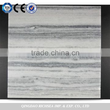 Honed grey stripe marble stone tile