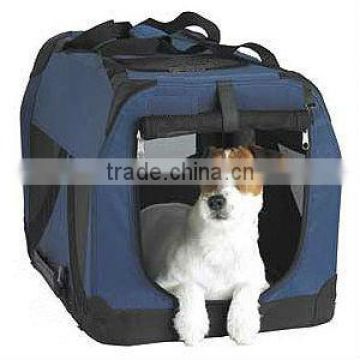 Dark Blue Pet Soft Crate