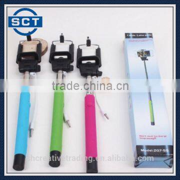 Smartphone Monopod Selfie Stick Pole Cable Phone Camera Holder