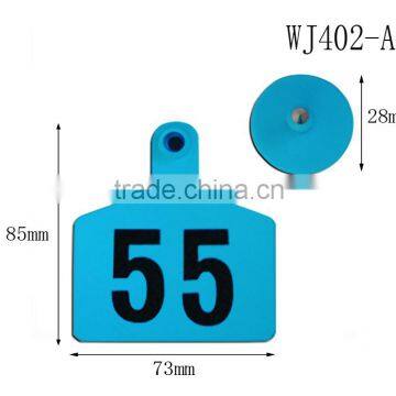 WJ402-A Laser Printing Blue Cow Ear Mark