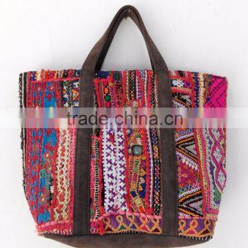 Multicolor beautiful banjara hand bags tote bags with kutch embroidery mirror work