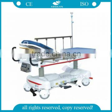 AG-HS006 CE ISO weighing function hydraulic emergency hospital stretcher cart