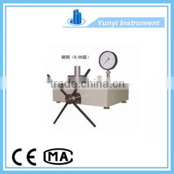 2014 new product high pressure dead weight tester for pressure calibration