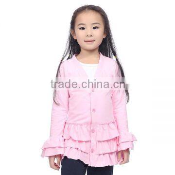 2015 Baby Girls Pink Ruffled Cardigan,persnickety Outfit photo-3
