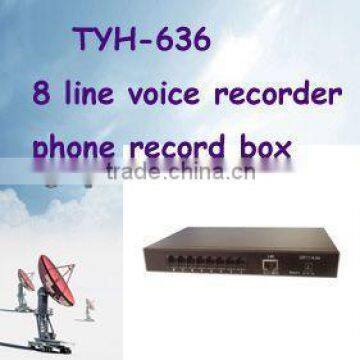 Best Quality--8 channel 8 line voice recorder/ call recorder pstn with software call recording
