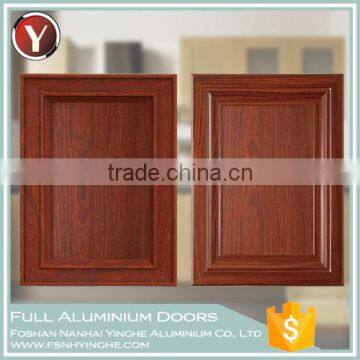 2016 New Practical Wood Grain Aluminium Furniture Door