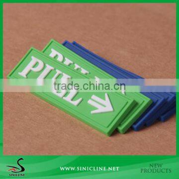 Sinicline Custom PVC Label for garment/bags/cases