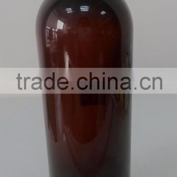 500ml amber round shoulder Plastic bottle with cap A-1