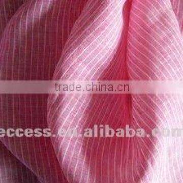 pink color pure linen fabric for home decoration