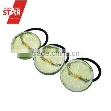 Winning star 2015 new fashion smulation fruit slice girl's elastic hair band