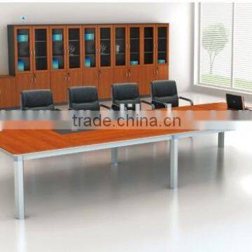 meeting table with metal legs in office furniture