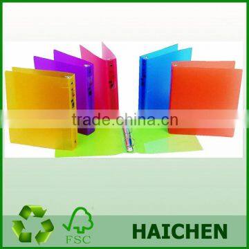 China manufacture colour assorted transparent arch files A4 size