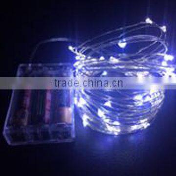 Hot sale high quality party decoration silver wire led string lights