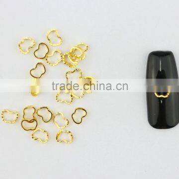 Factory Supply Metal Nail Art Circle Gold & Silver Mini DIY Lace Ring Design photo-3