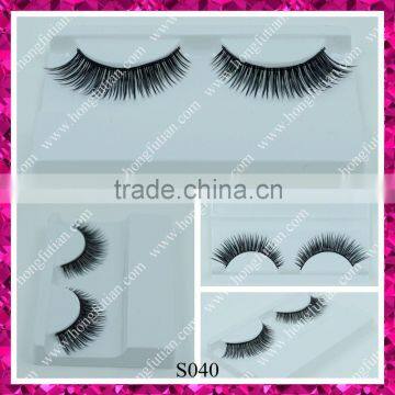 Supple wholesale synthetic hair false eyelashes for own brand